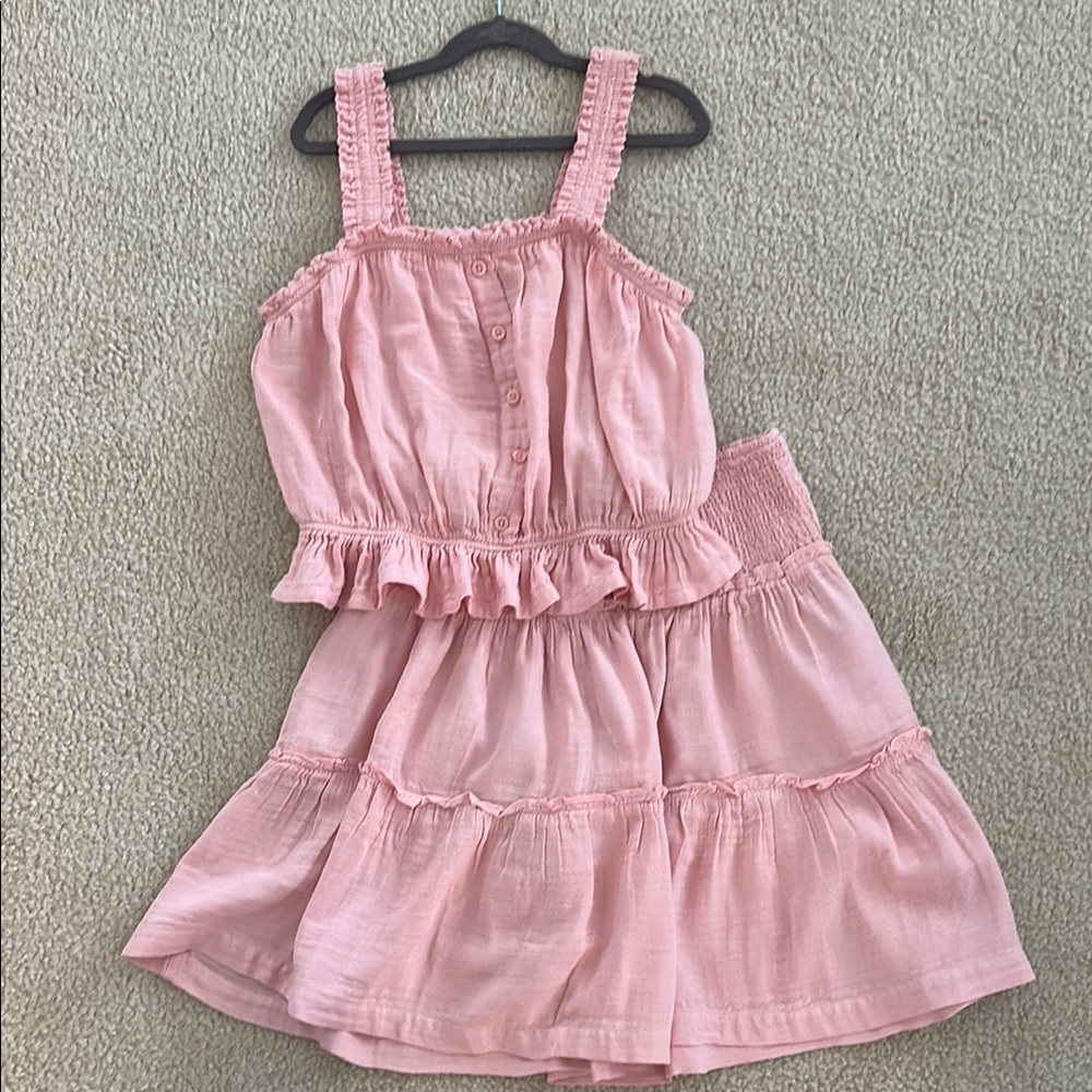 Pink Ruffled Kids Dress